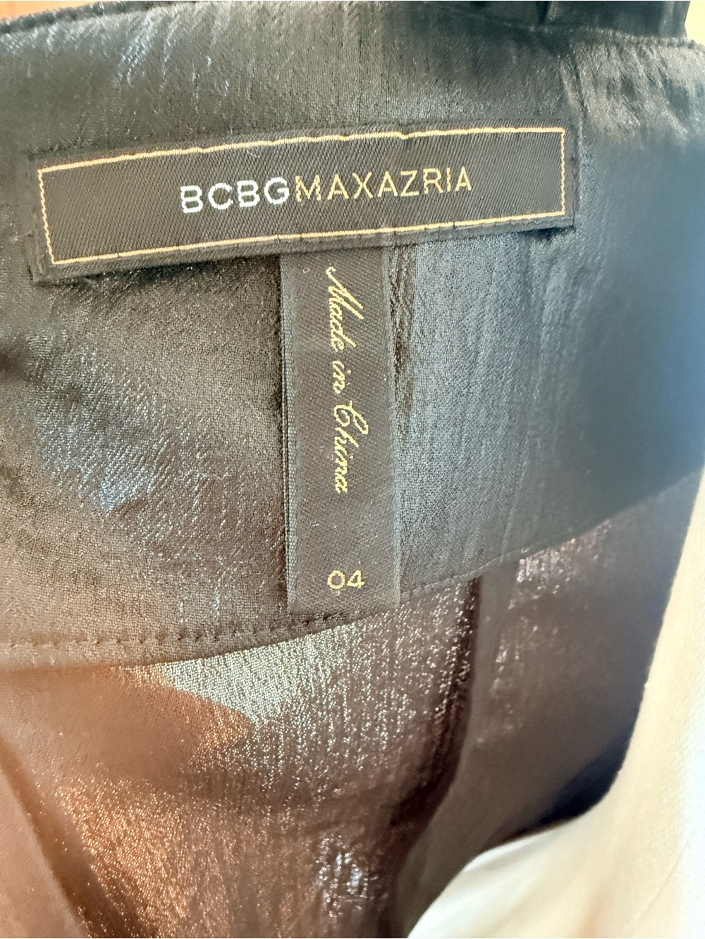 BCBGMaxAzria Black Sheer Blouse - Picture 4 of 4